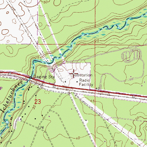 Topographic Map of Fort White Progress Energy Substation, FL