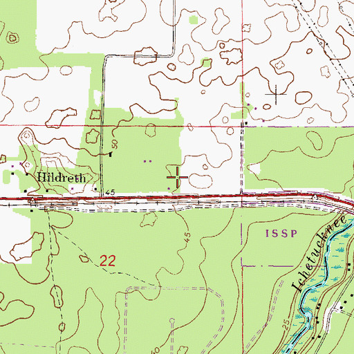 Topographic Map of River Run Campground, FL