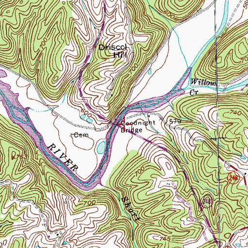 Topographic Map of Buffalo Lick (historical), KY