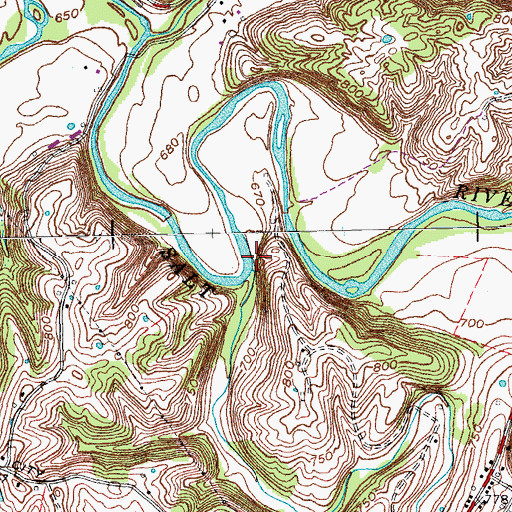 Topographic Map of Boiling Spring, KY