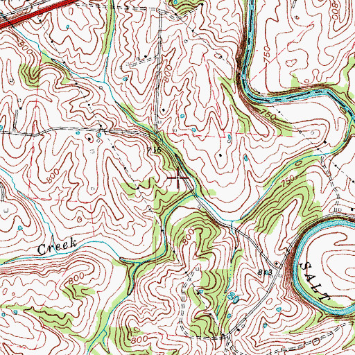 Topographic Map of Lucto (historical), KY