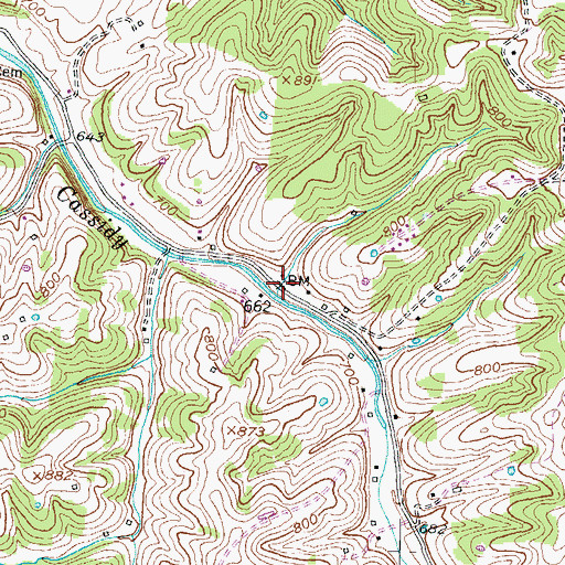 Topographic Map of Marengo Post Office (historical), KY