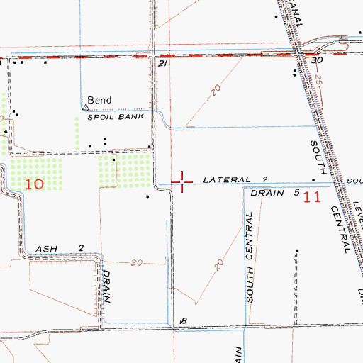 Topographic Map of Lateral Two, CA