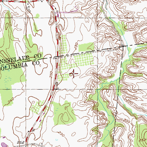 Topographic Map of Harrier Fields Farm, NY