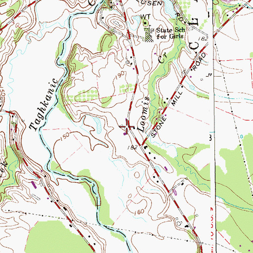 Topographic Map of Holmquest Farms, NY