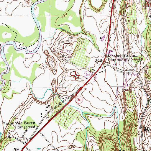Topographic Map of Roxbury Farm, NY