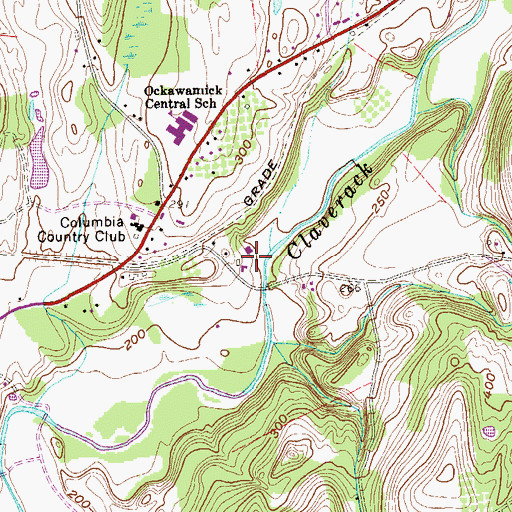 Topographic Map of The Farm At Miller's Crossing, NY