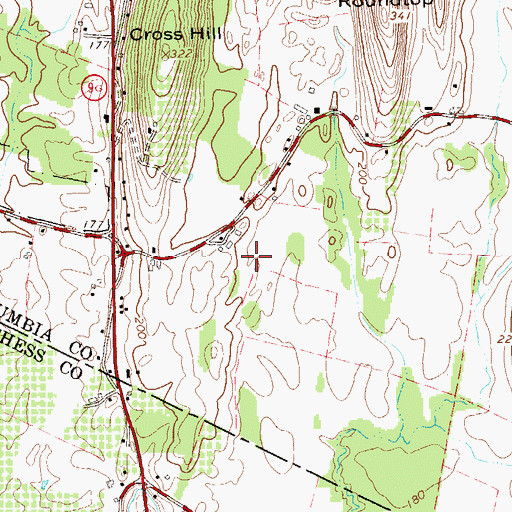 Topographic Map of Highland Farm, NY