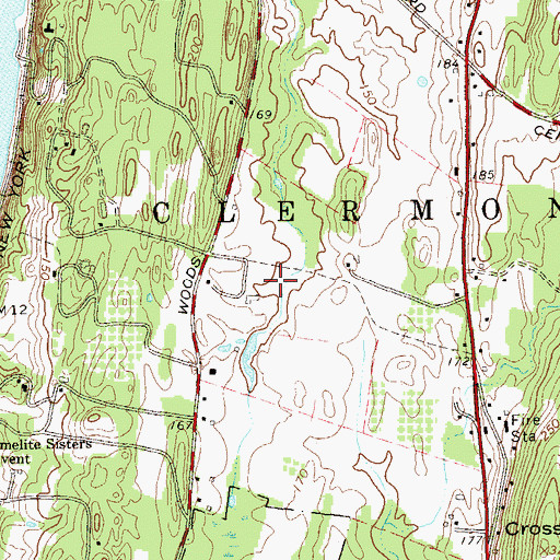 Topographic Map of Quiet Woman Farm, NY