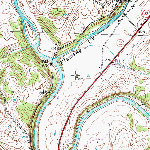 Topographic Map of Barbie View School (historical), KY