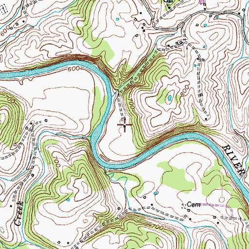 Topographic Map of Hildreth School (historical), KY