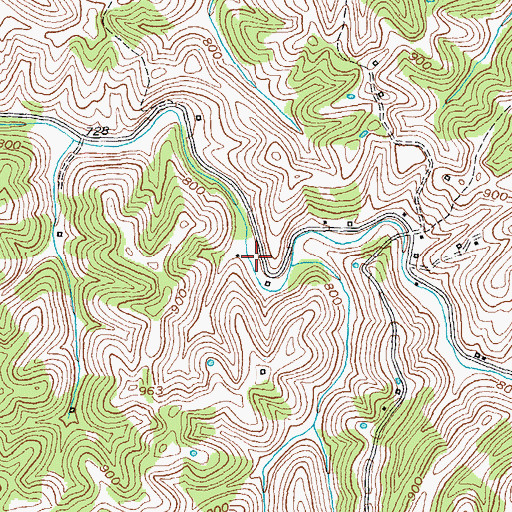 Topographic Map of Kendall School (historical), KY