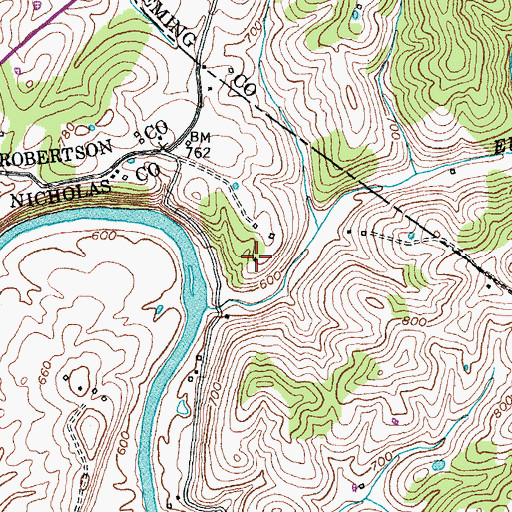 Topographic Map of Abners Mill (historical), KY