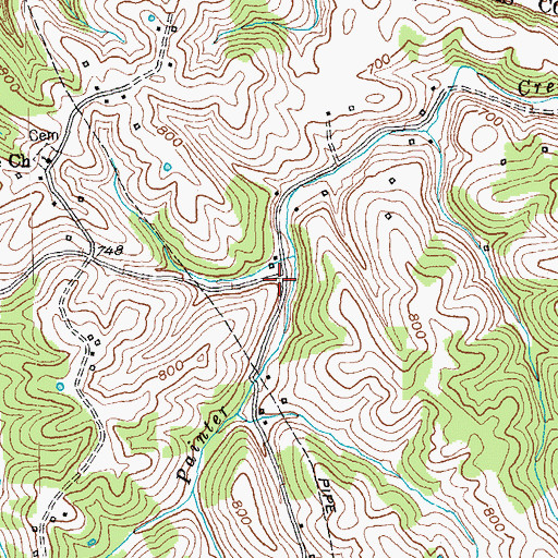 Topographic Map of Crayton School (historical), KY