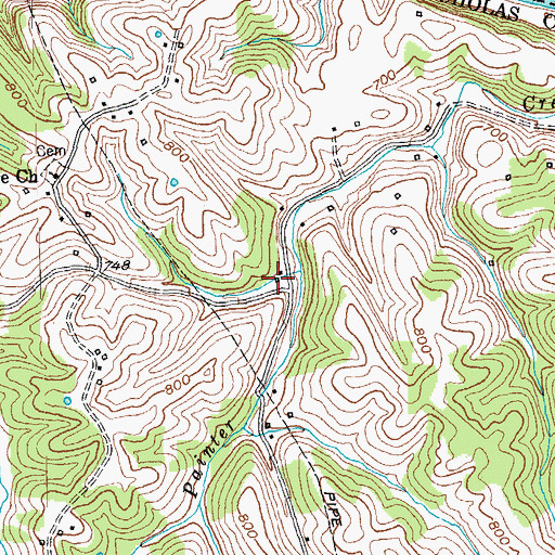 Topographic Map of Crayton Post Office (historical), KY
