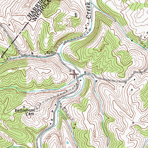 Topographic Map of Small School (historical), KY