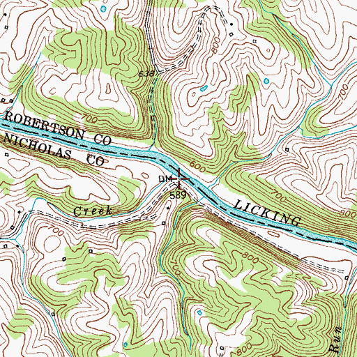 Topographic Map of Paynter Post Office (historical), KY