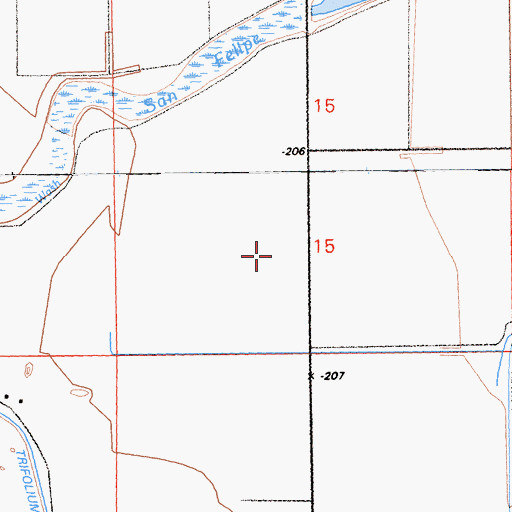 Topographic Map of Lateral Seven-A, CA