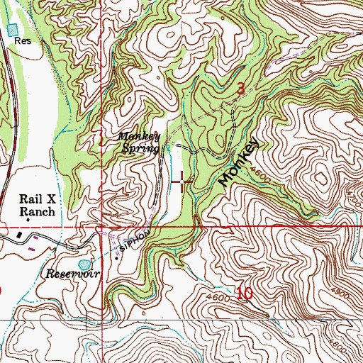 Topographic Map of Alamo Canyon, AZ