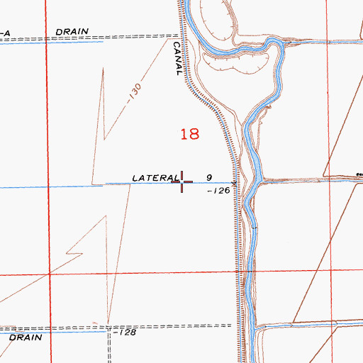 Topographic Map of Lateral Nine, CA