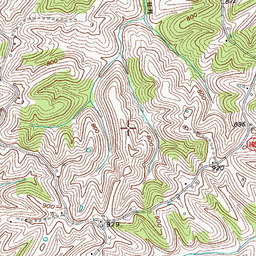 Topographic Map of Brierly Ridge (historical), KY