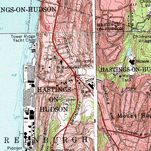 Topographic Map of Union Square, NY