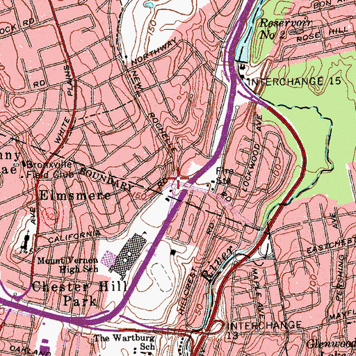 Topographic Map of Union Corners, NY