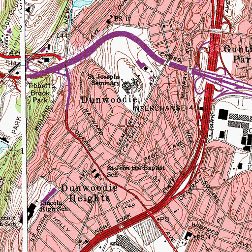 Topographic Map of Valentine Hill, NY