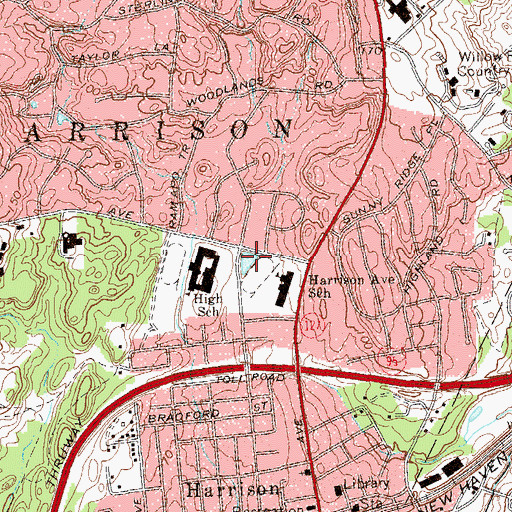 Topographic Map of Duck Pond, NY