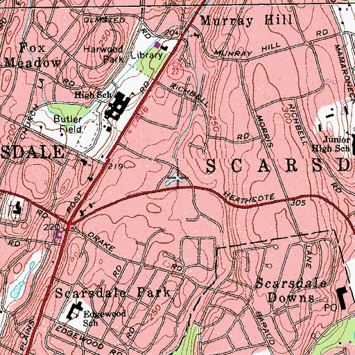 Topographic Map of Duck Pond, NY