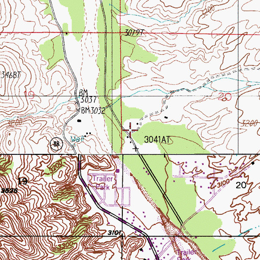 Topographic Map of Alamo Ranger Station, AZ
