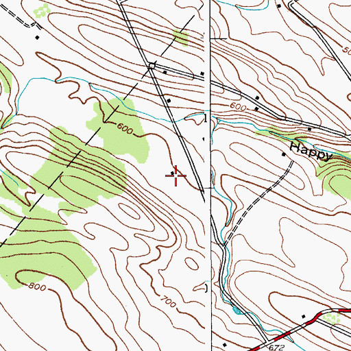 Topographic Map of Clancy Farms, NY