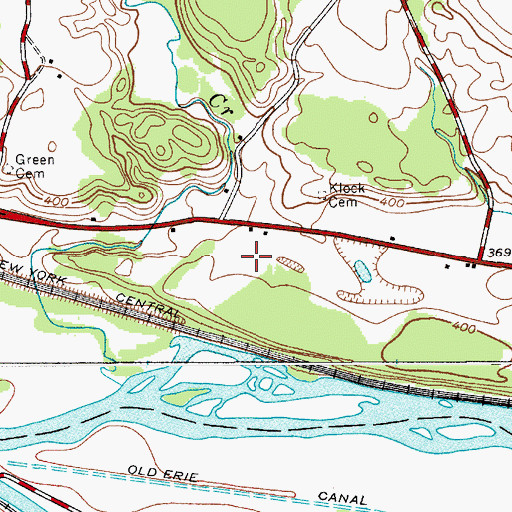 Topographic Map of Damin Farm, NY