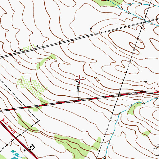 Topographic Map of Starlight Acres, NY