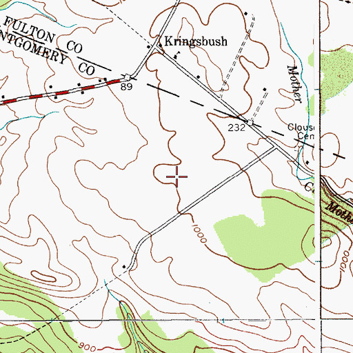 Topographic Map of One Cow Farm, NY