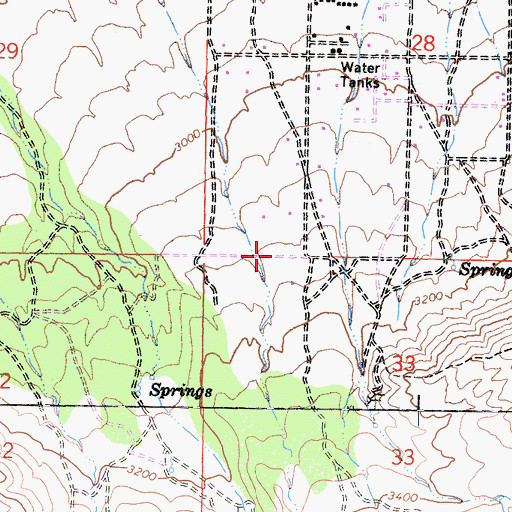 Topographic Map of Long Canyon, CA