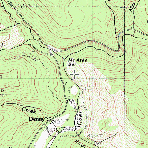 Topographic Map of Quinby, CA