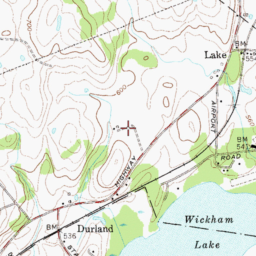Topographic Map of Wright Family Farm, NY