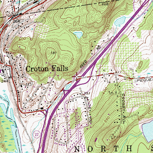 Topographic Map of Brown's Corners, NY