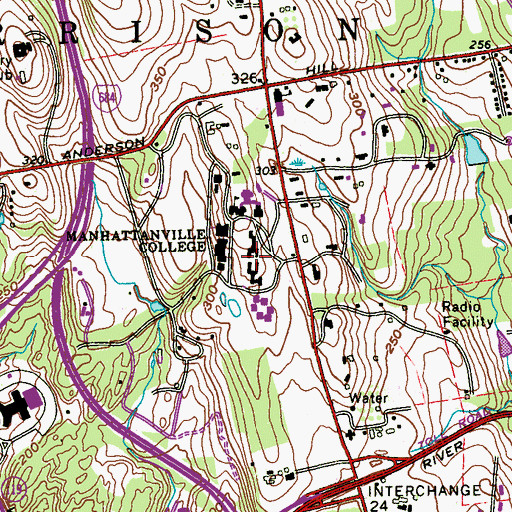 Topographic Map of Ophir Farm (historical), NY