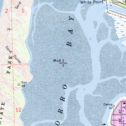 Topographic Map of Morro Bay, CA