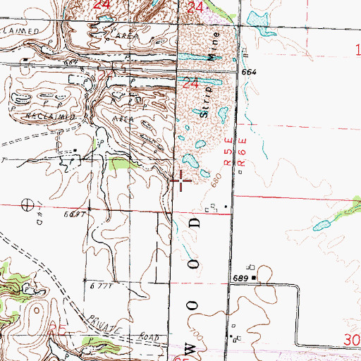 Topographic Map of Christ Orchard, IL