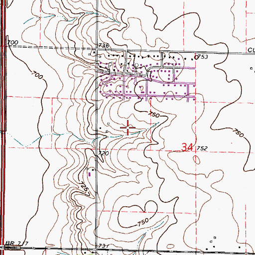 Topographic Map of Curtis Orchard And Pumpkin Patch, IL