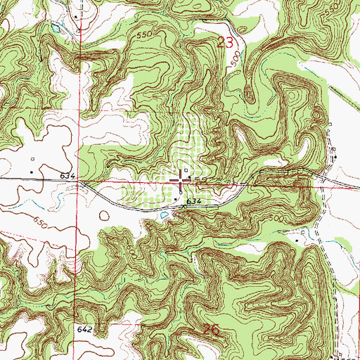Topographic Map of Schneider's Orchard, IL