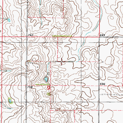 Topographic Map of Wolfe Orchard, IL