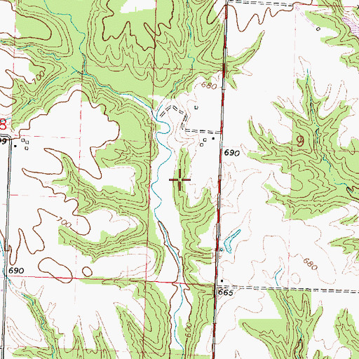 Topographic Map of Gray Horse Farm, IL