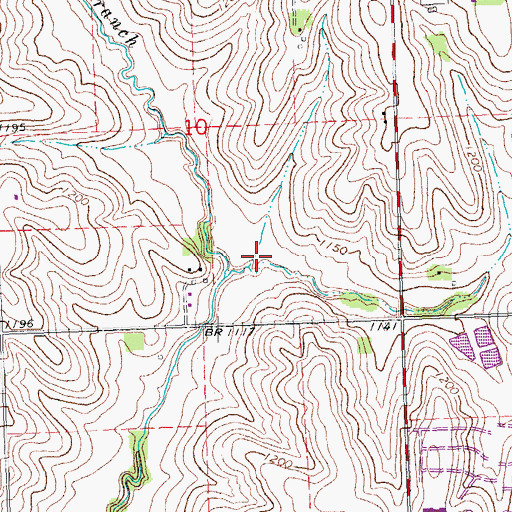 Topographic Map of Huntington Park, NE