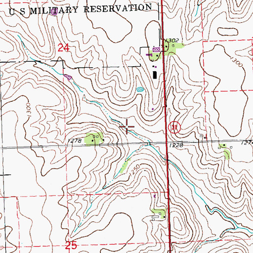 Topographic Map of Sachs-Palmer Dam, NE