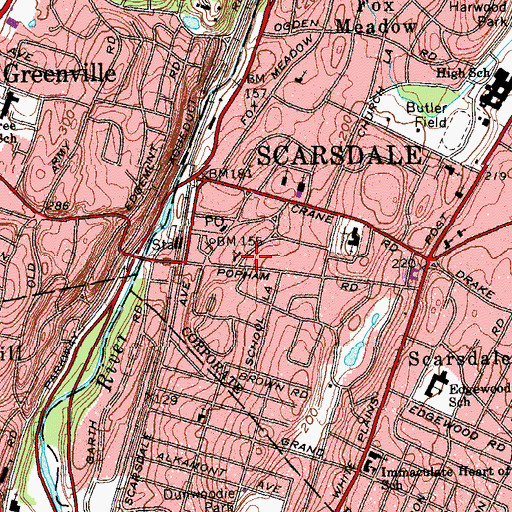 Topographic Map of De Lima Park, NY