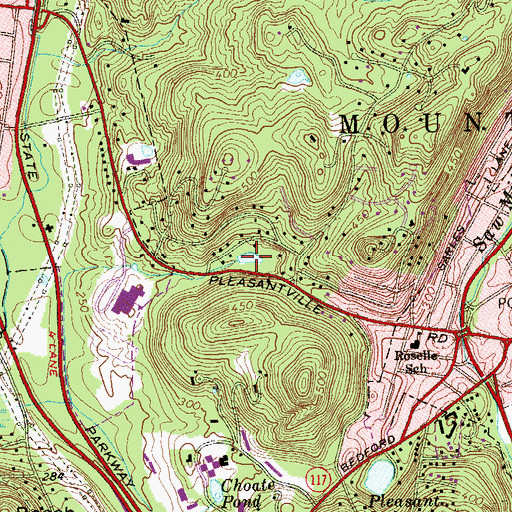 Topographic Map of Lake Dixon, NY